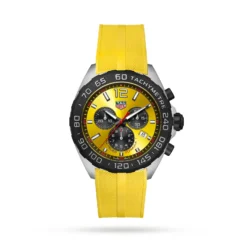 TAG Heuer Formula 1 Quartz Chronograph 200M 43mm Mens Replica Yellow Rubber CAZ101AM.FT8054