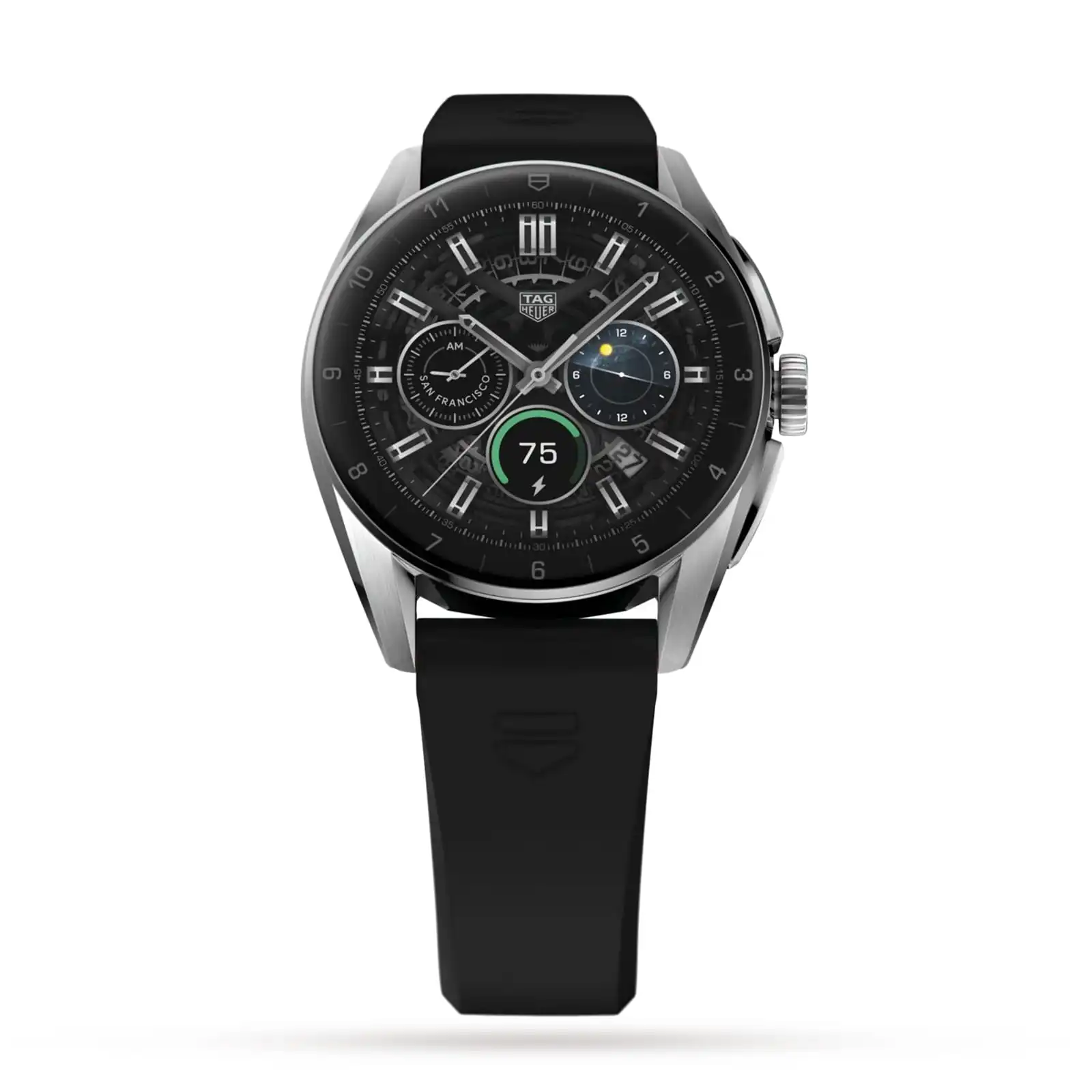 TAG Heuer Connected Calibre E4 42mm – 2022 – Steel Case (SBR80 42mm) – Black Rubber Strap Smart Replica SBR8010.BT6255 - Image 2