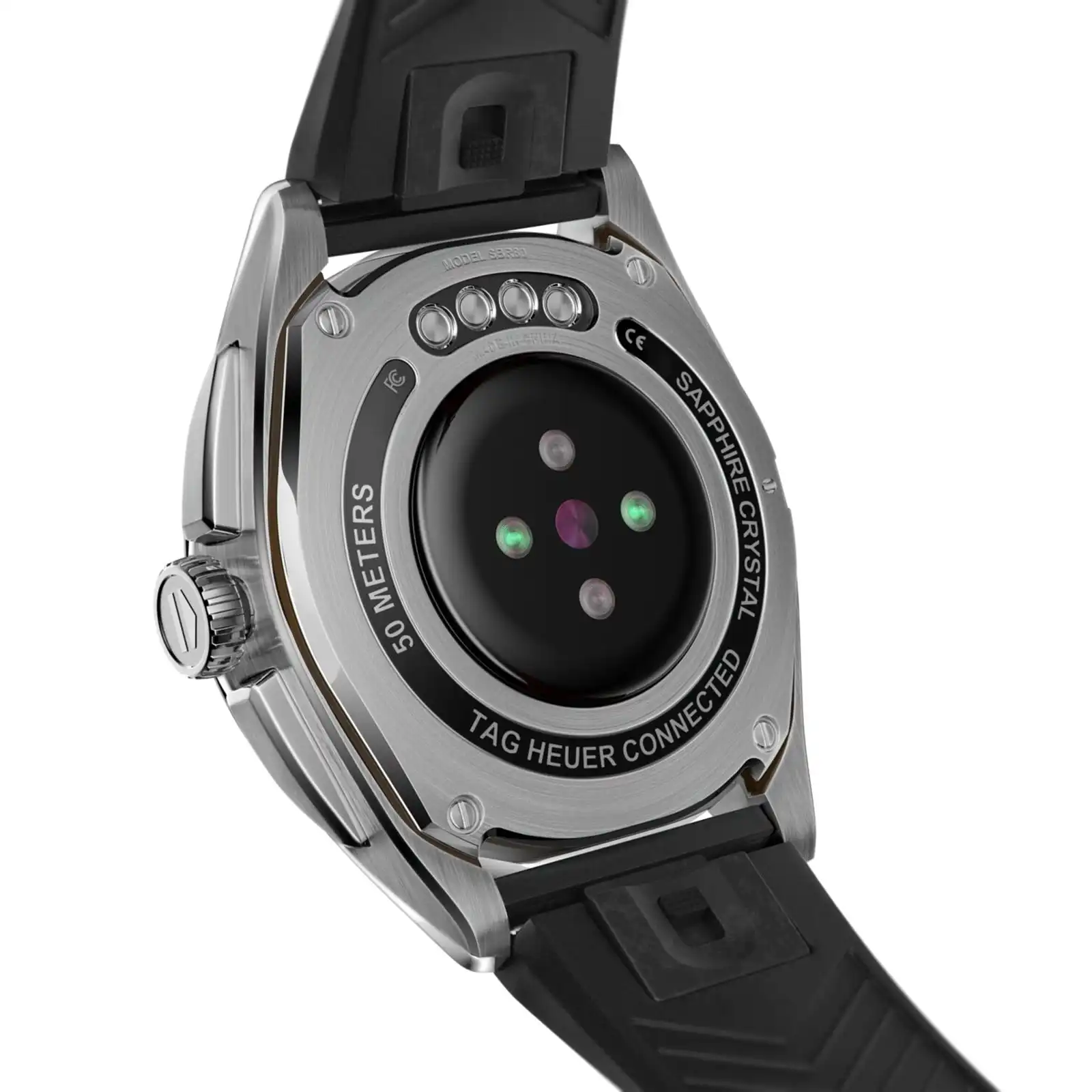 TAG Heuer Connected Calibre E4 42mm – 2022 – Steel Case (SBR80 42mm) – Black Rubber Strap Smart Replica SBR8010.BT6255 - Image 5