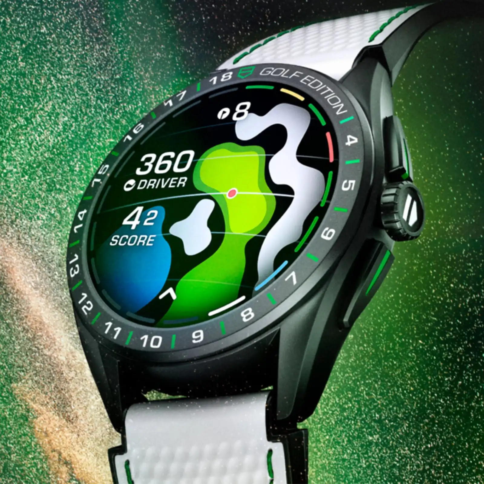 TAG Heuer Connected Calibre E4 45mm – 2022- Golf Edition Smart Replica SBR8A81.EB0251 - Image 5