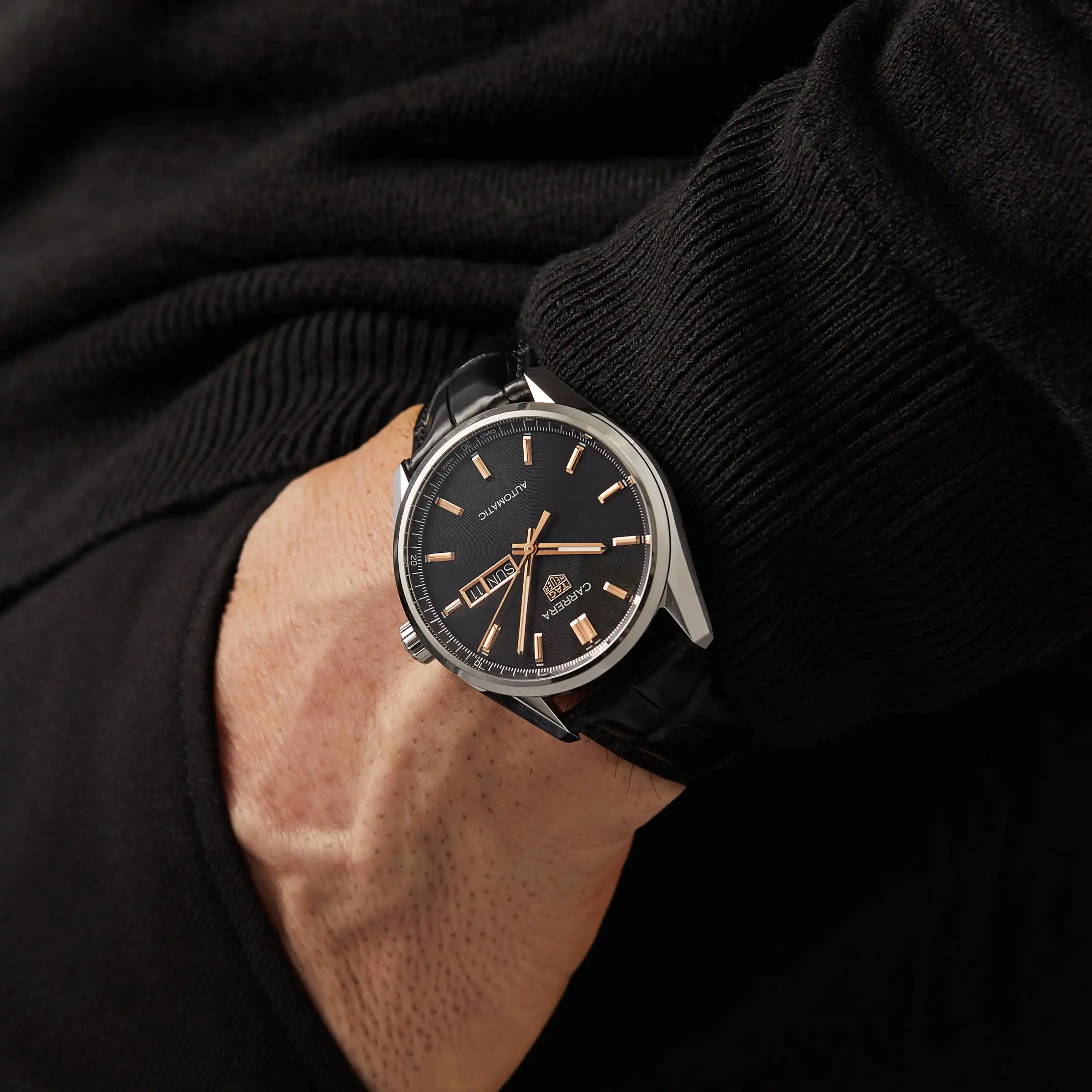 TAG Heuer Carrera Three – Hand Automatic Mens 41mm Replica WBN2013.FC6503 - Image 7