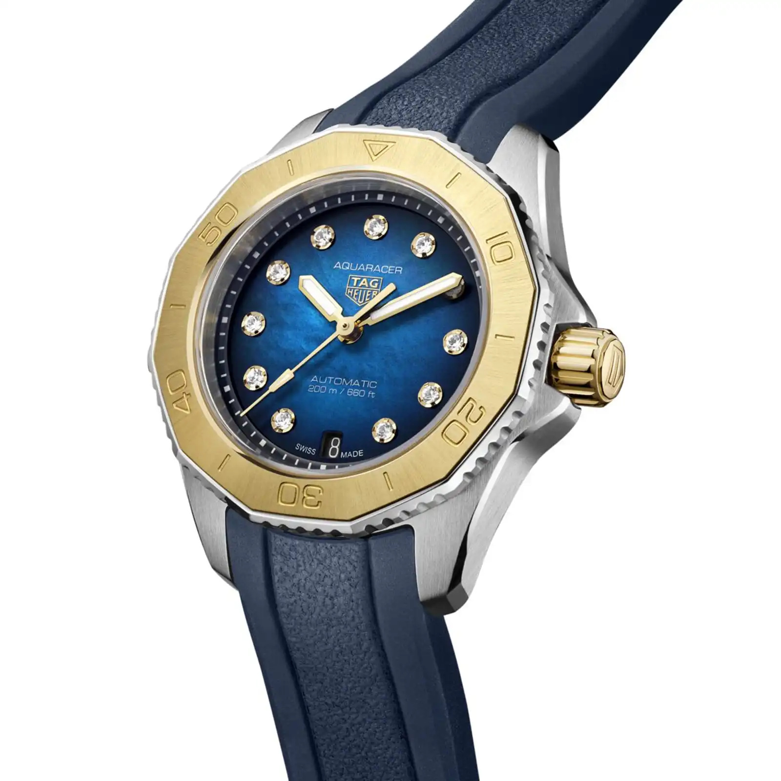 TAG Heuer Aquaracer Professional 200 30mm Ladies Replica Blue WBP2450.FT6215 - Image 2