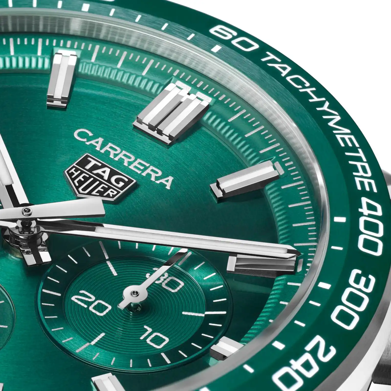 TAG Heuer Carrera Chronograph 44mm Mens Replica Green Stainless Steel CBN2A1N.BA0643 - Image 3