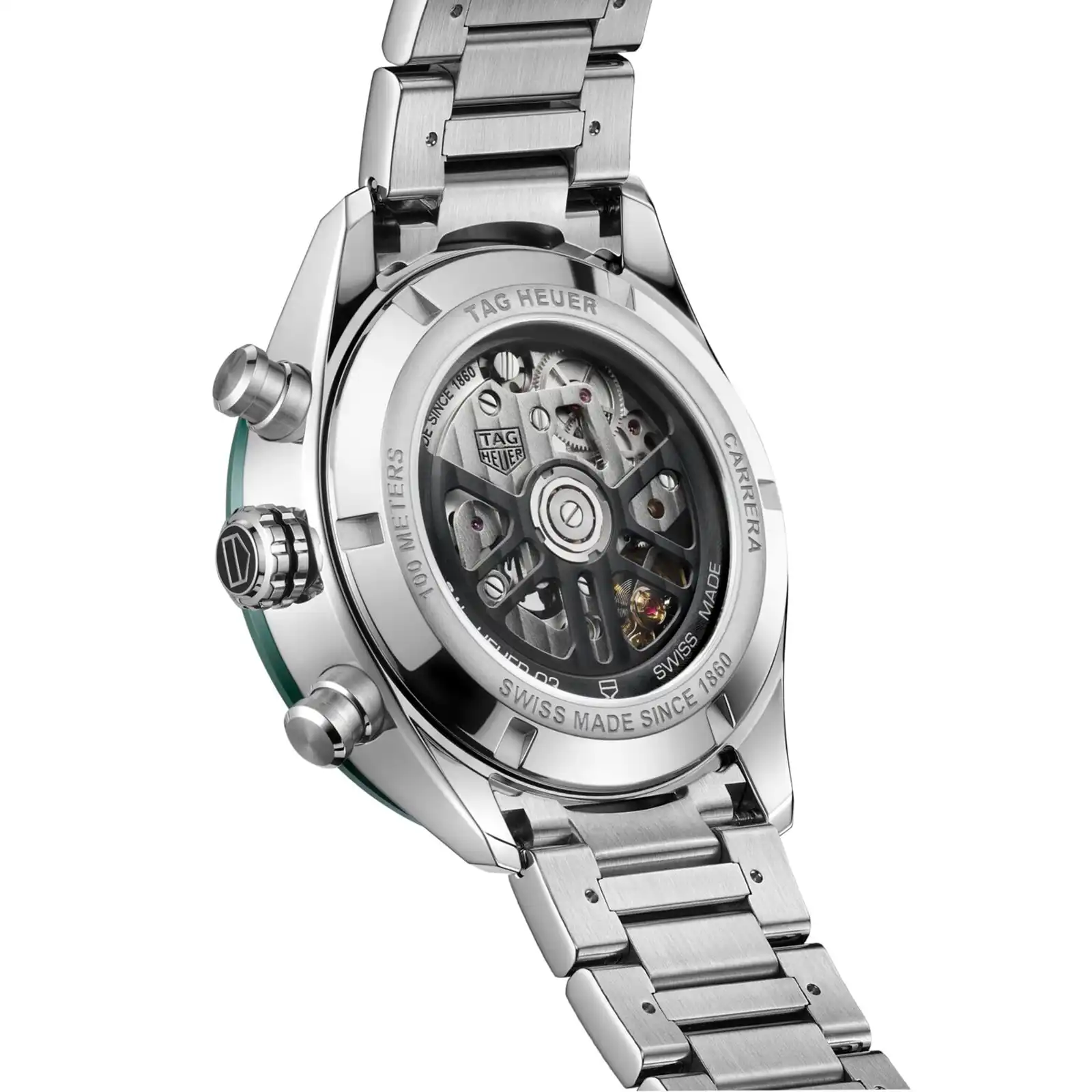 TAG Heuer Carrera Chronograph 44mm Mens Replica Green Stainless Steel CBN2A1N.BA0643 - Image 5