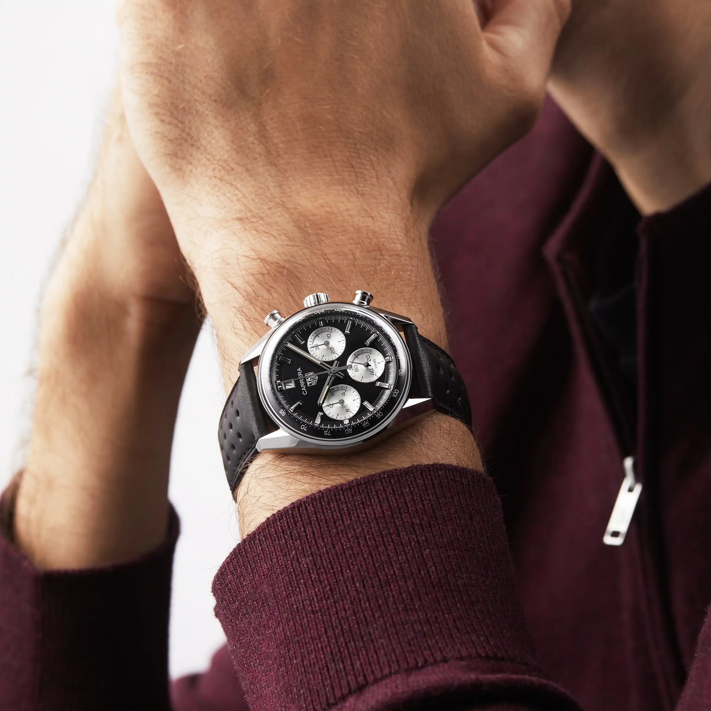 TAG Heuer Carrera Chronograph 39mm Mens Replica Black CBS2210.FC6534 - Image 8