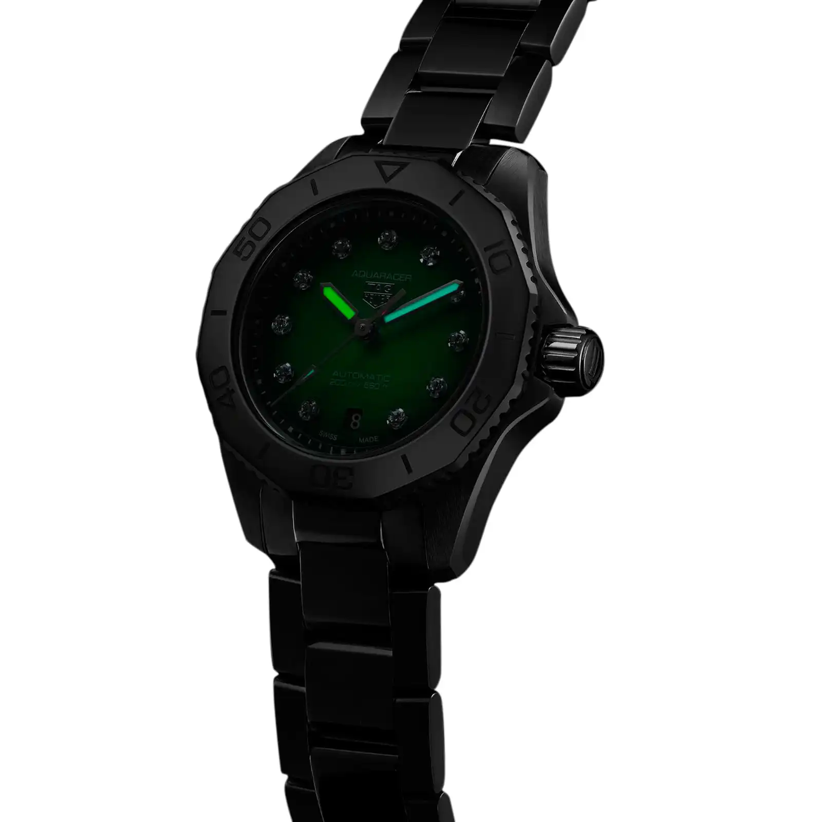 TAG Heuer Aquaracer Professional 200 30mm Ladies Replica Green WBP2415.BA0622 - Image 7