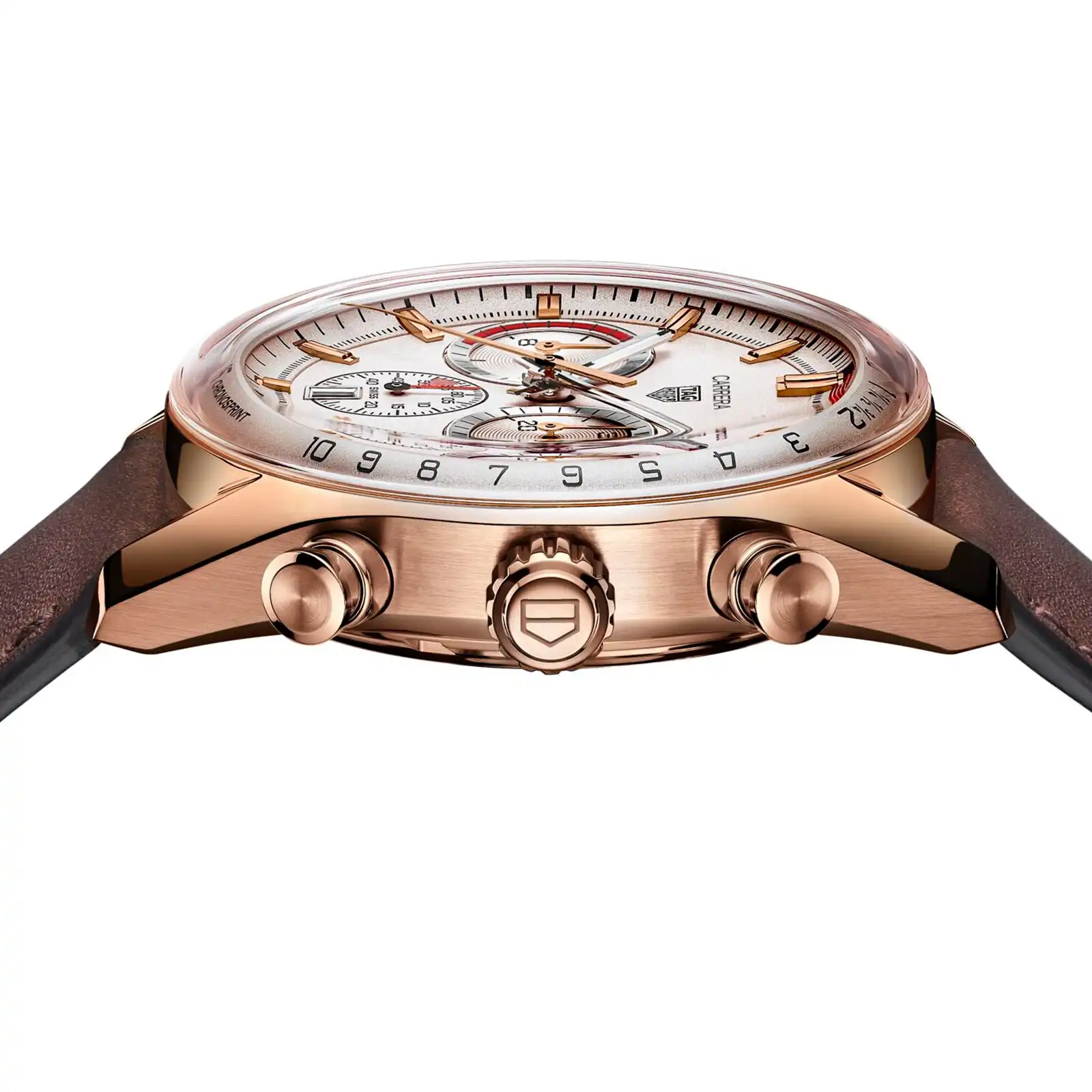 TAG Heuer Carrera Chronosprint X Porsche Special Edition 42mm Mens Replica Beige CBS2040.FC8318 - Image 3