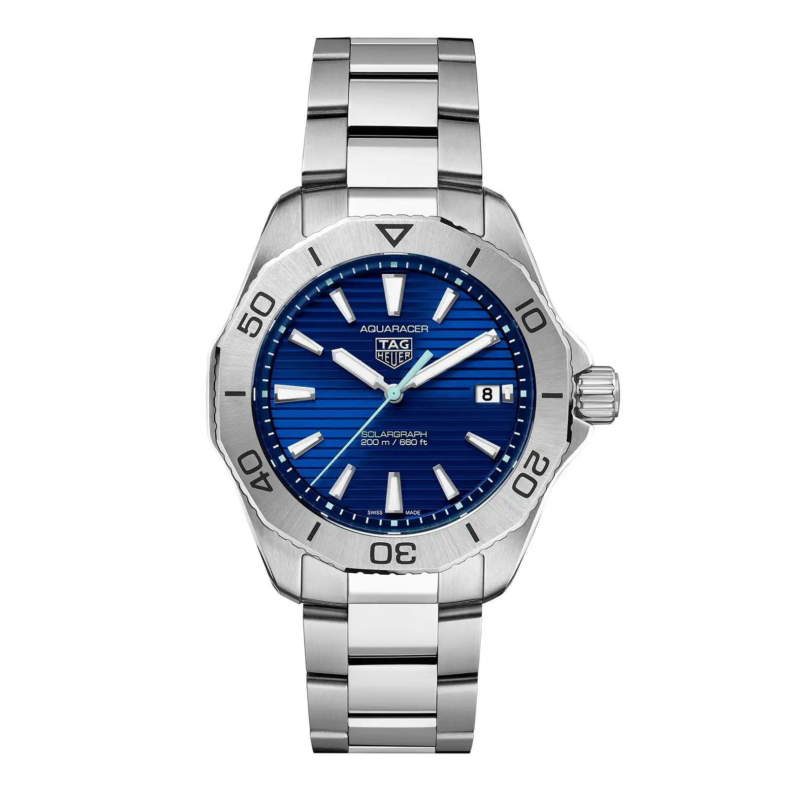 TAG Heuer Aquaracer Professional 200 Solargraph 40mm Mens Replica Blue WBP1113.BA0000