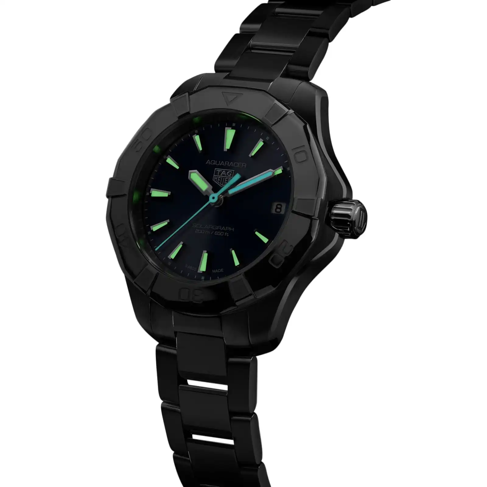 TAG Heuer Aquaracer Professional 200 Solargraph 34mm Ladies Replica Blue WBP1311.BA0005 - Image 7