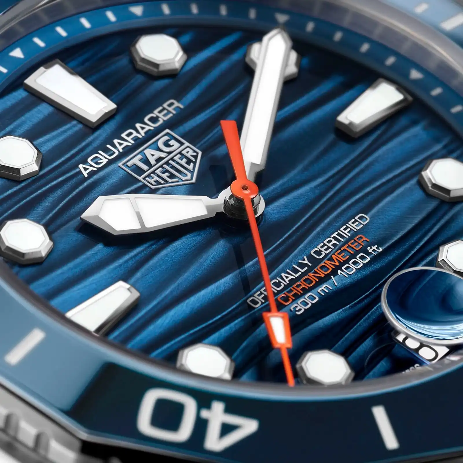 TAG Heuer Aquaracer Professional 300 Date 42mm Mens Replica Blue WBP5111.BA0013 - Image 3