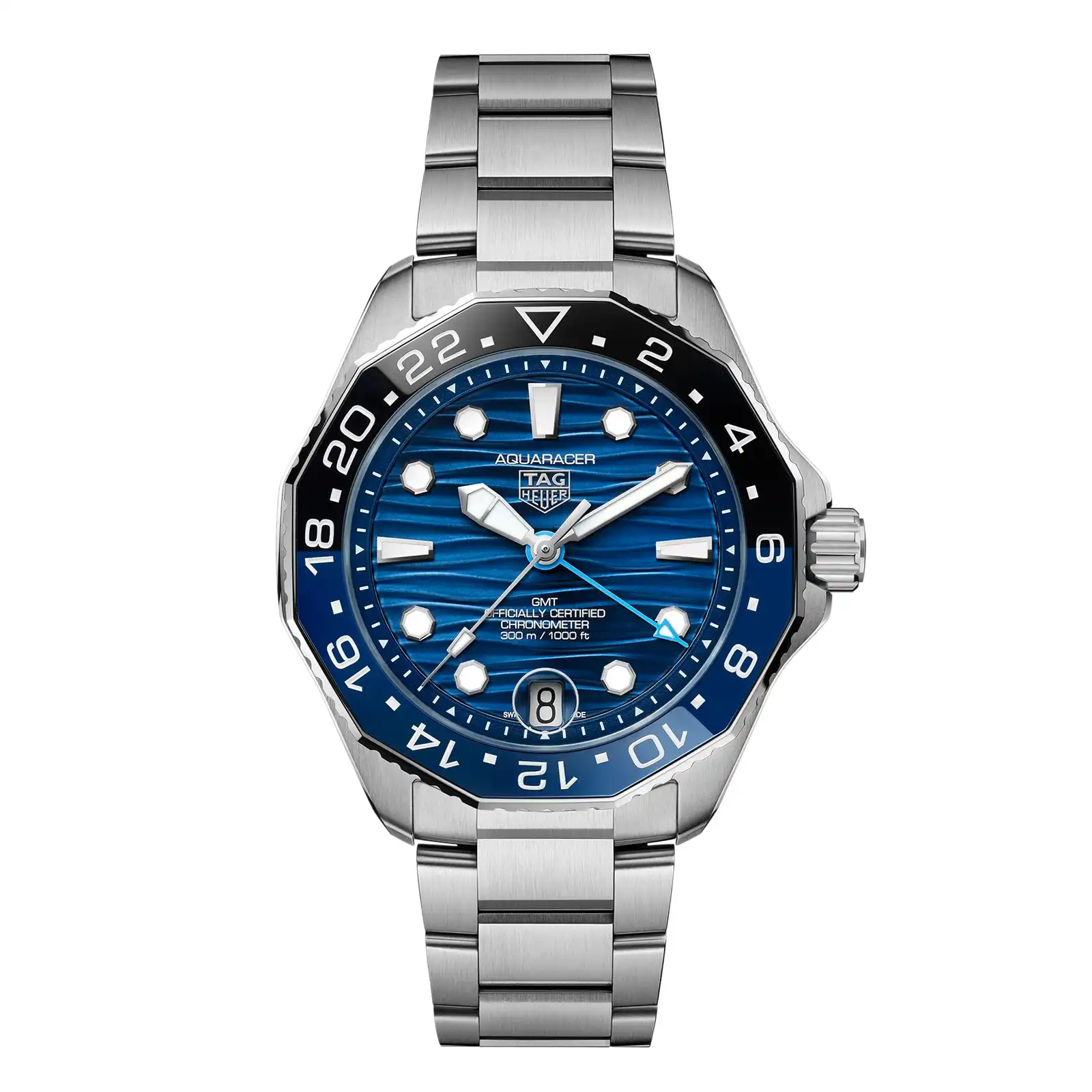 TAG Heuer Aquaracer Professional 300 GMT 42mm Mens Replica Blue WBP5114.BA0013