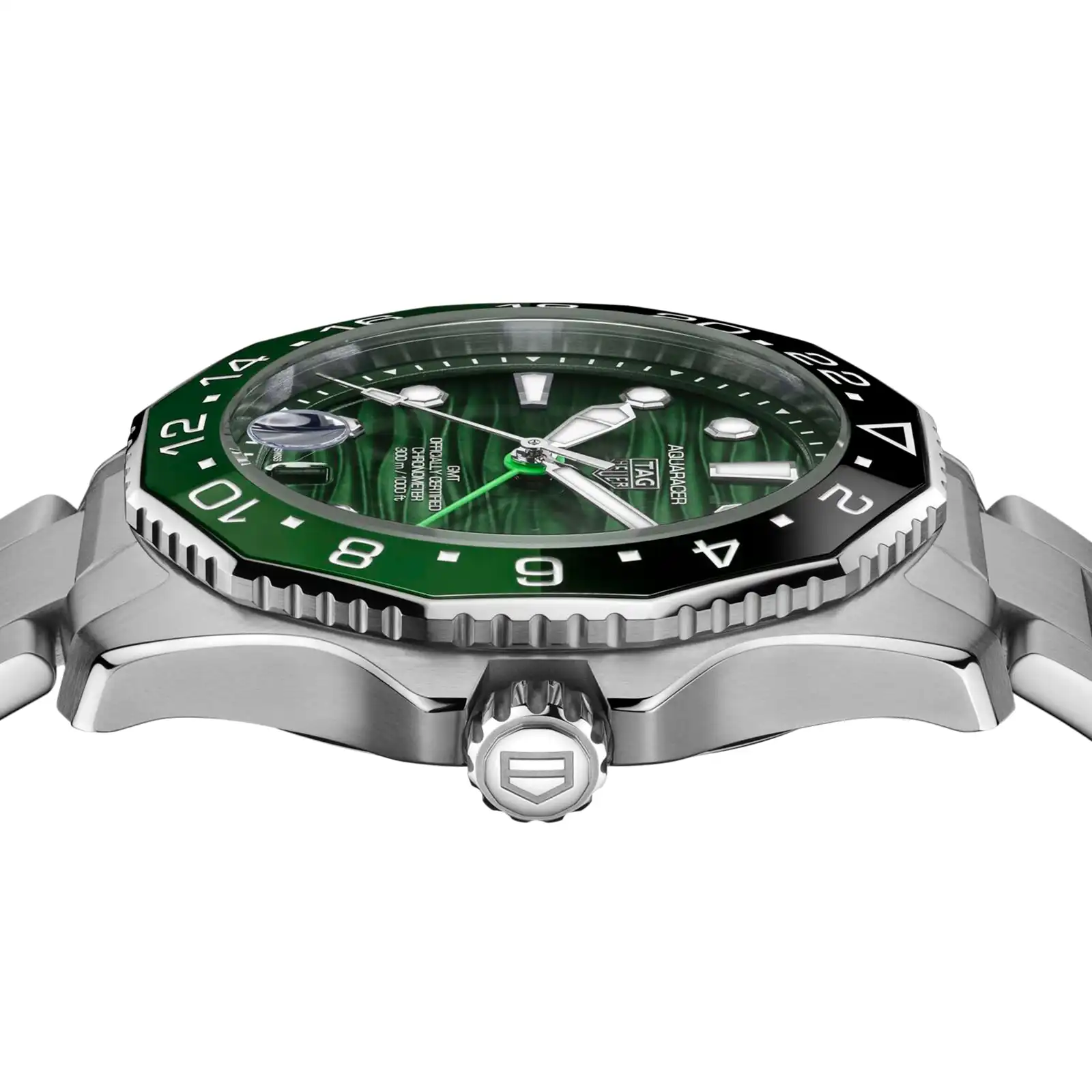 TAG Heuer Aquaracer Professional 300 GMT 42mm Mens Replica Green WBP5115.BA0013 - Image 4