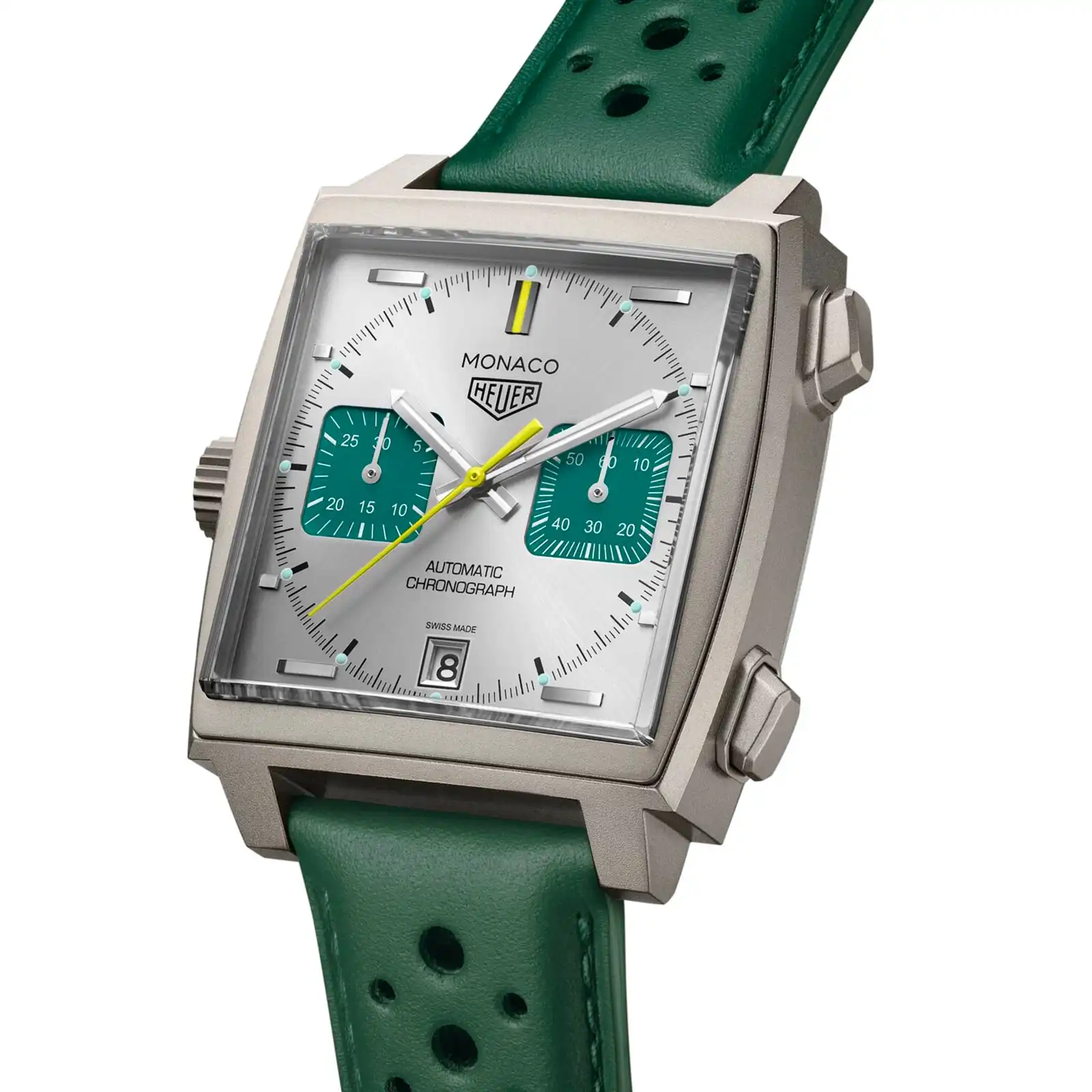TAG Heuer Monaco Chronograph Racing Green 39mm Mens Replica CAW218E.FC6565 - Image 2