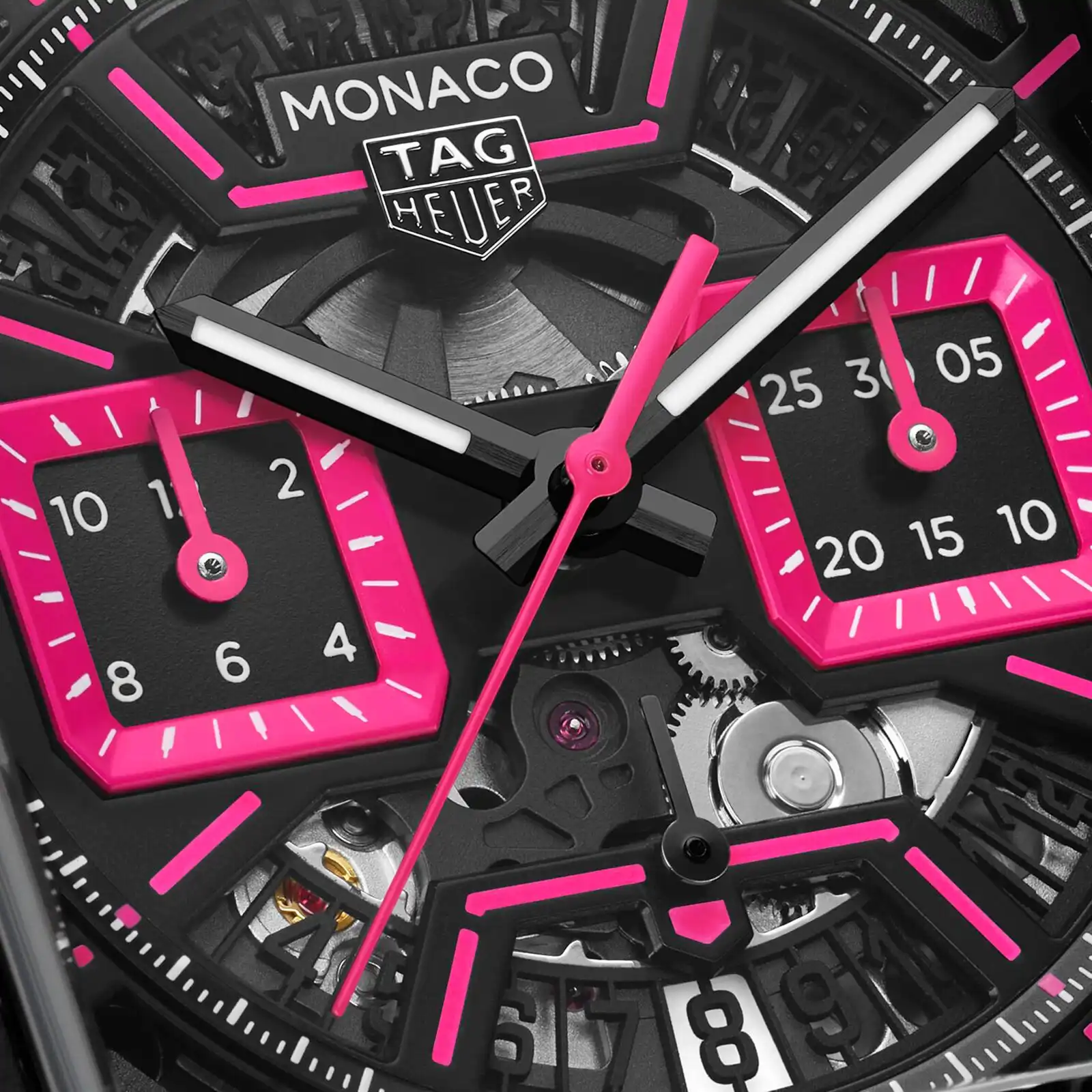 TAG Heuer Monaco Chronograph Pink 39mm Mens Replica CBL218B.FT6236 - Image 3