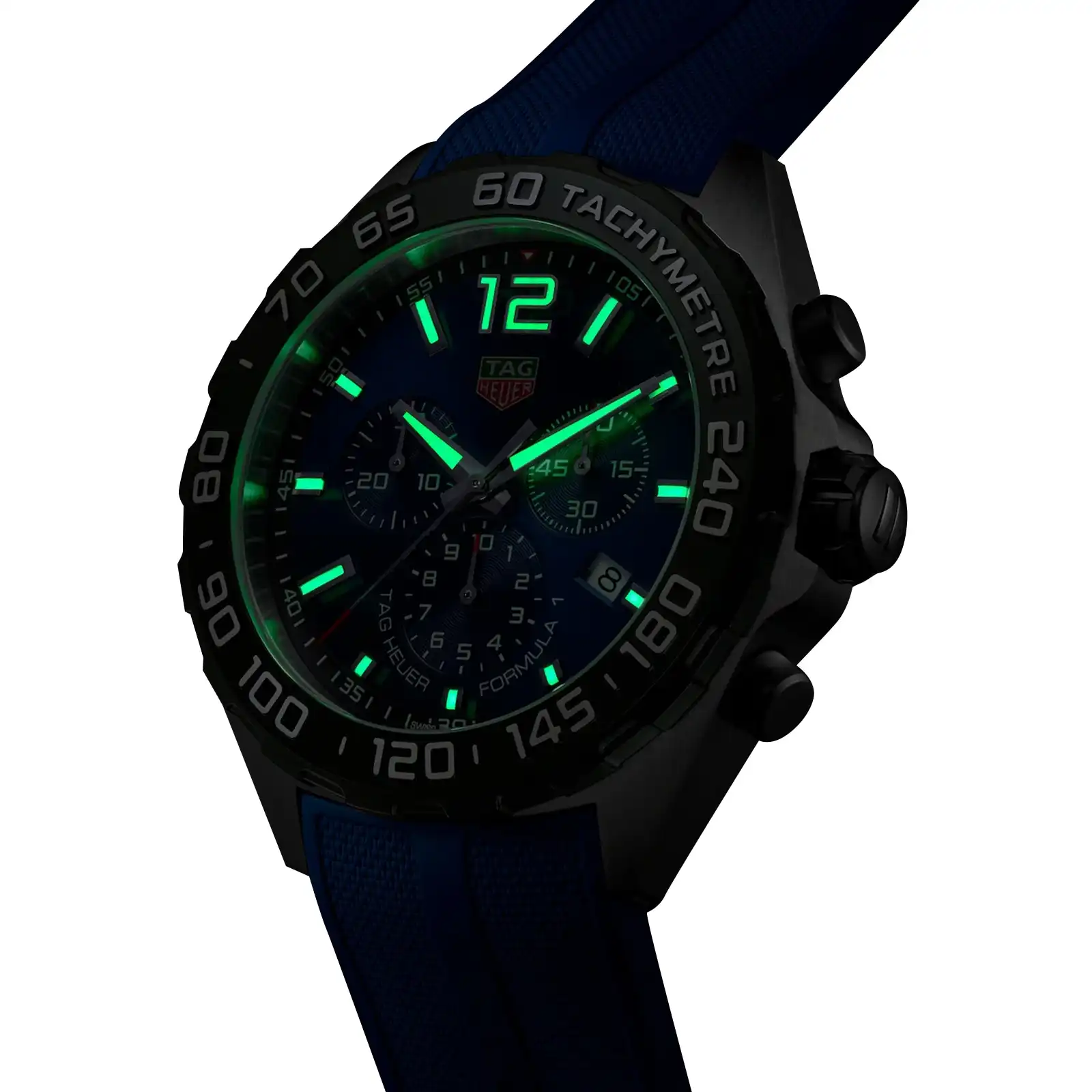 TAG Heuer Formula 1 Quartz Chronograph 200M 43mm Mens Replica Blue Rubber CAZ101AV.FT8077 - Image 6