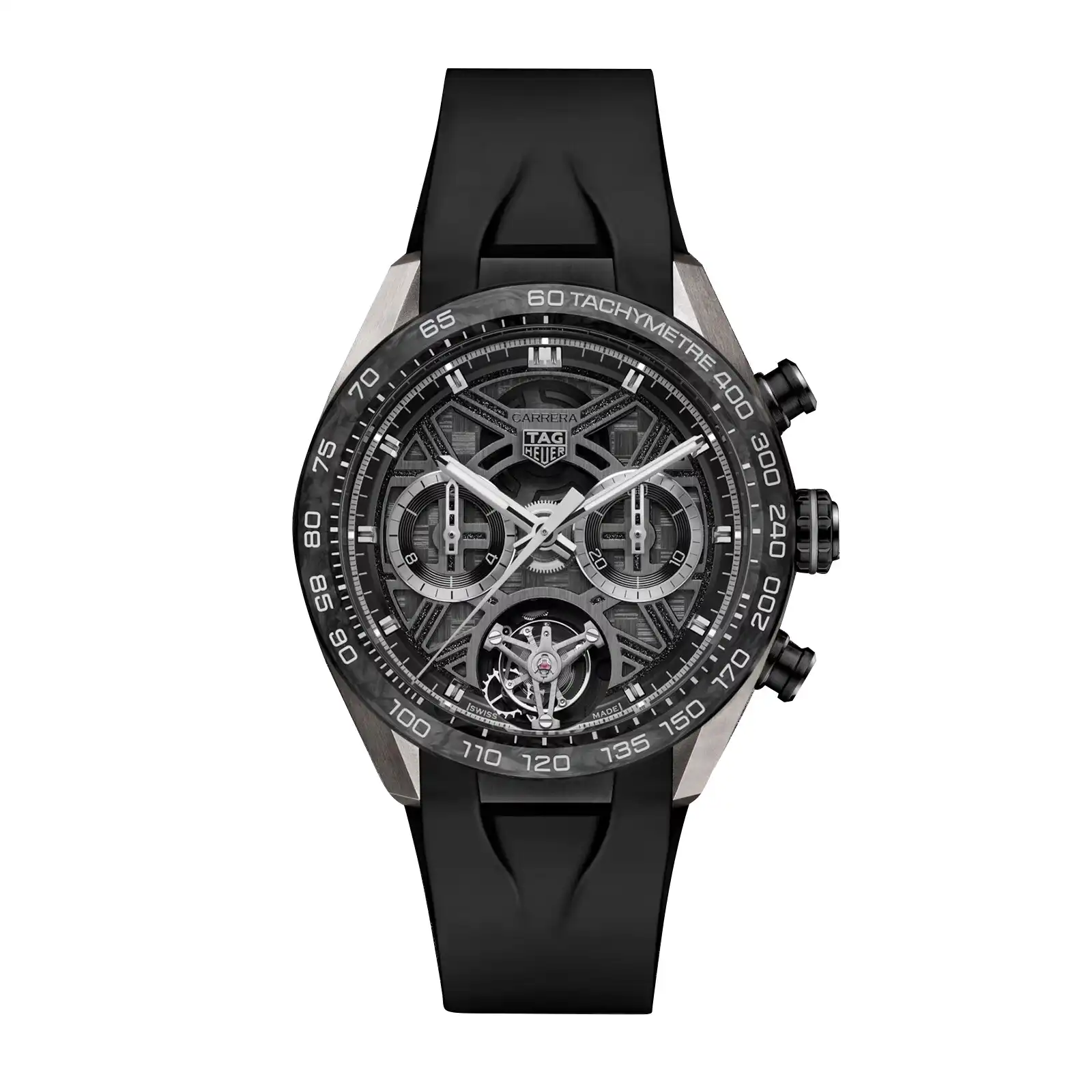 TAG Heuer Carerra Chronograph Tourbillon Extreme Sport 44mm Mens Replica Black CBU5080.FT6272