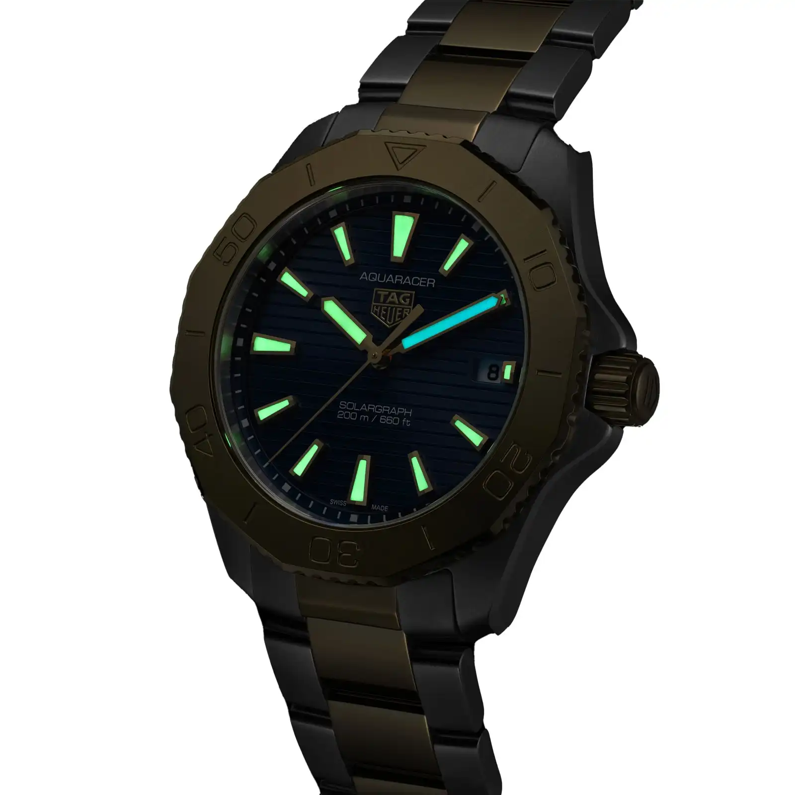 TAG Heuer Aquaracer Professional 200 Solargraph 40mm Mens Replica WBP1120.BB0002 - Image 8