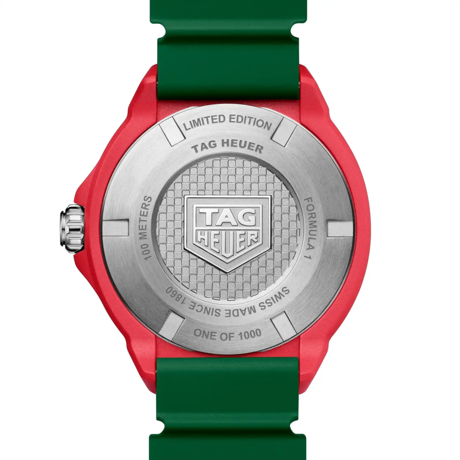 TAG Heuer Formula 1 Solargraph Limited Edition 38mm Mens Replica Green and Red WBY1160.FT8085 - Image 4