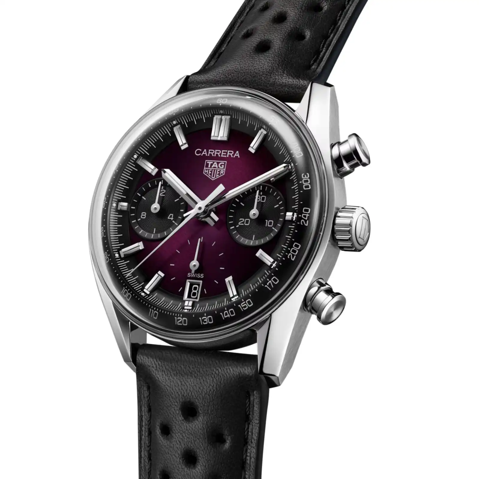 TAG Heuer Carrera Glassbox 39mm Mens Replica Purple CBS2219.FC6607 - Image 2
