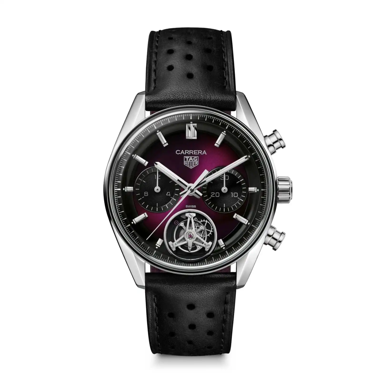 TAG Heuer Carrera Glassbox Tourbillon Limited Edition 42mm Mens Replica Purple CBS5017.FC6605