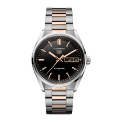 TAG Heuer Carrera Day-Date 41mm Mens Replica Black Rose Gold WDA2111.BD0001