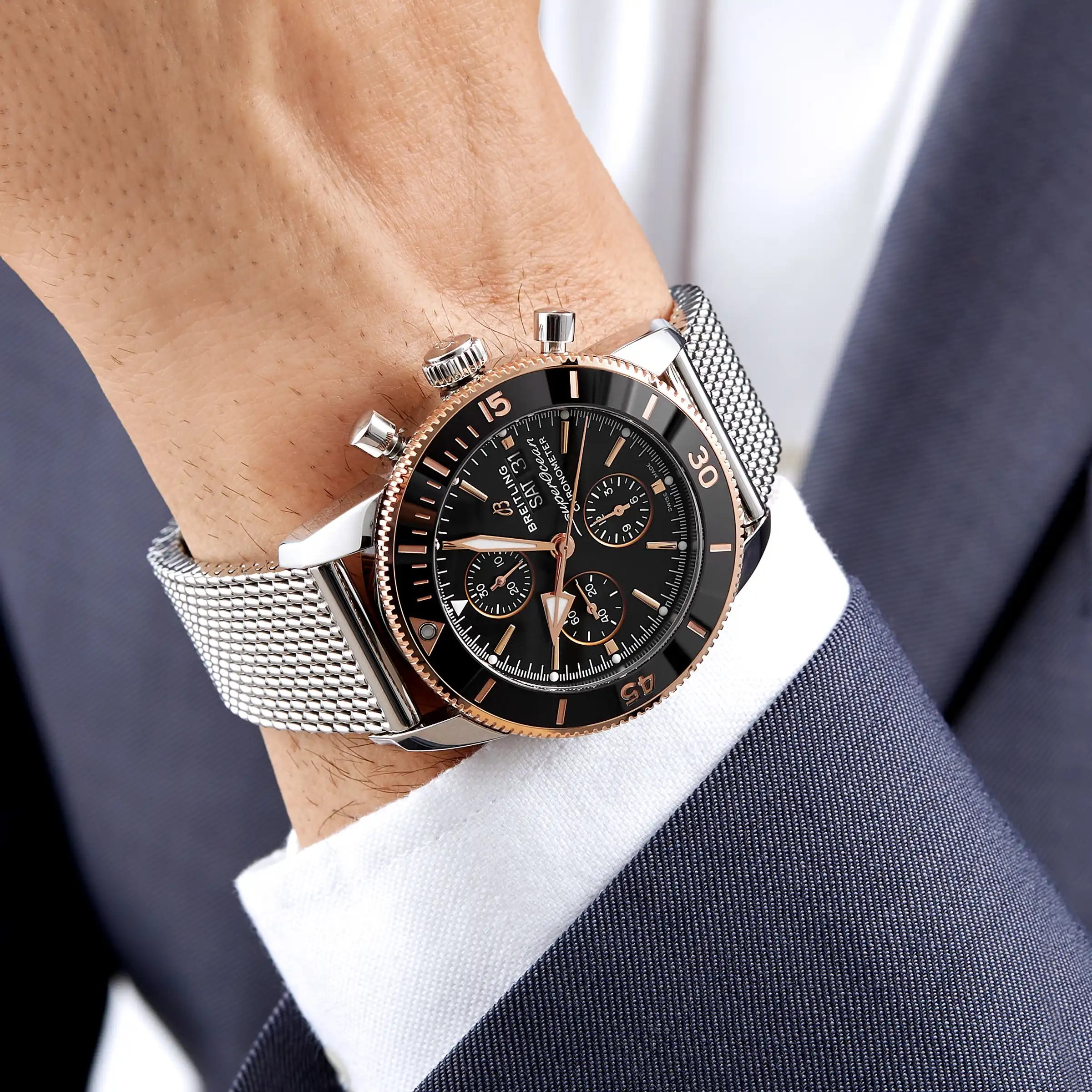 Replica Breitling Superocean Heritage Chronograph 44 Stainless Steel U13313121B1A1 - Image 5