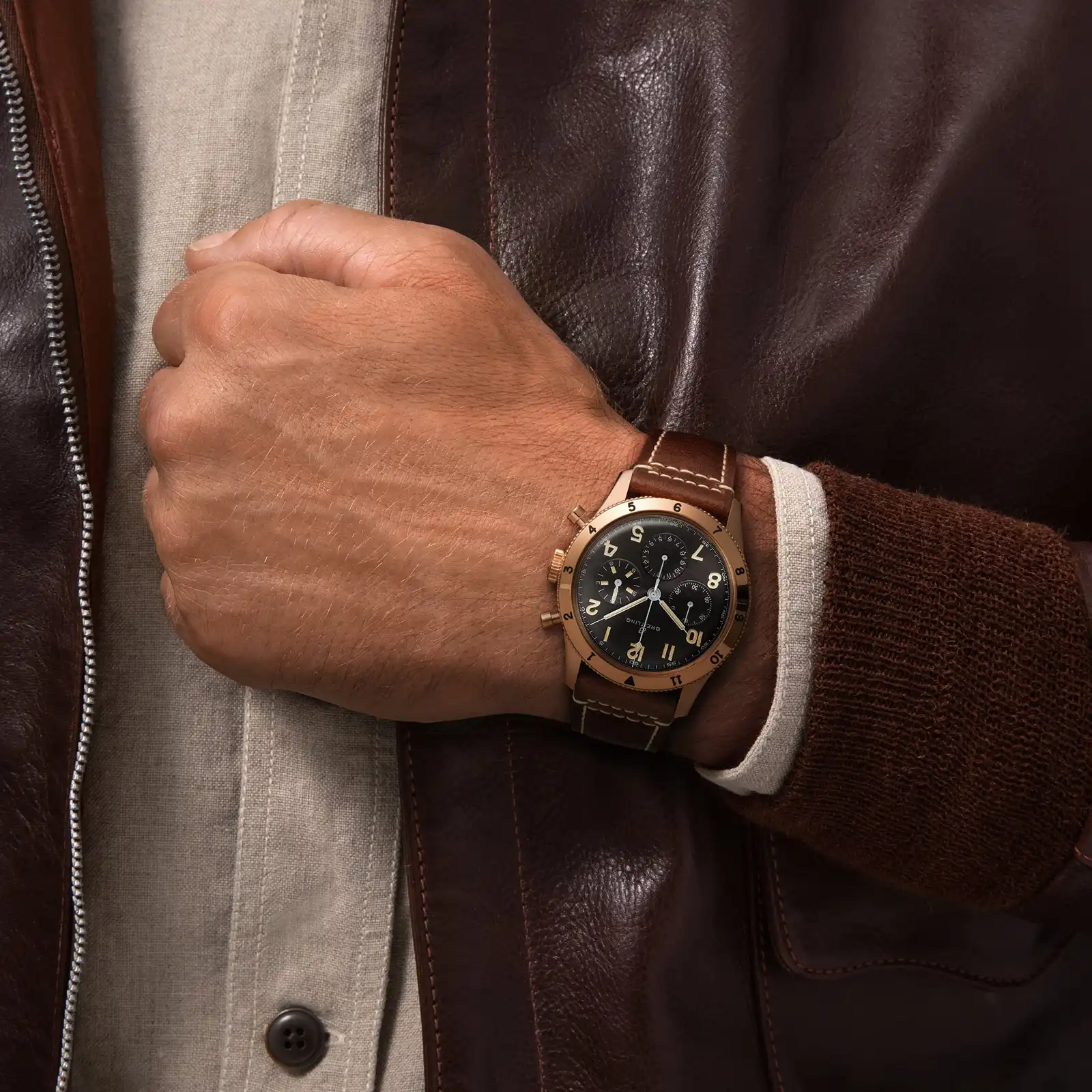 Replica Breitling Aviator 8 1953 Limited Edition Mens RB0920131B1X1 - Image 4