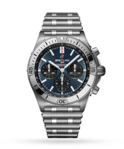 Replica Breitling Chronomat B01 42 Stainless Steel – Blue AB0134101C1A1