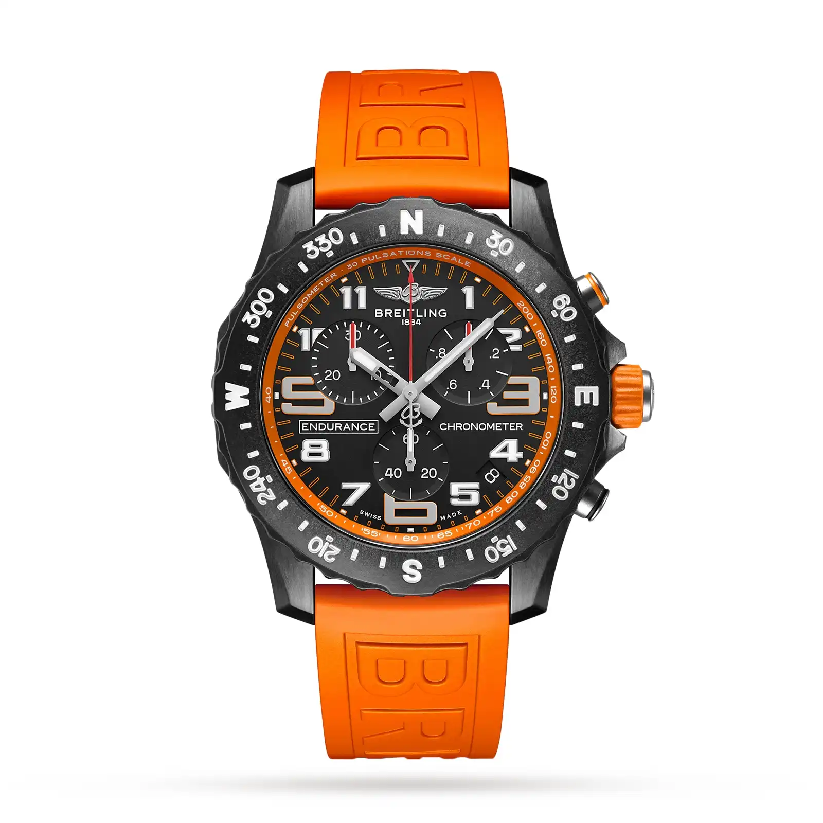Replica Breitling Endurance Pro 44mm Orange Rubber Strap X82310A51B1S1