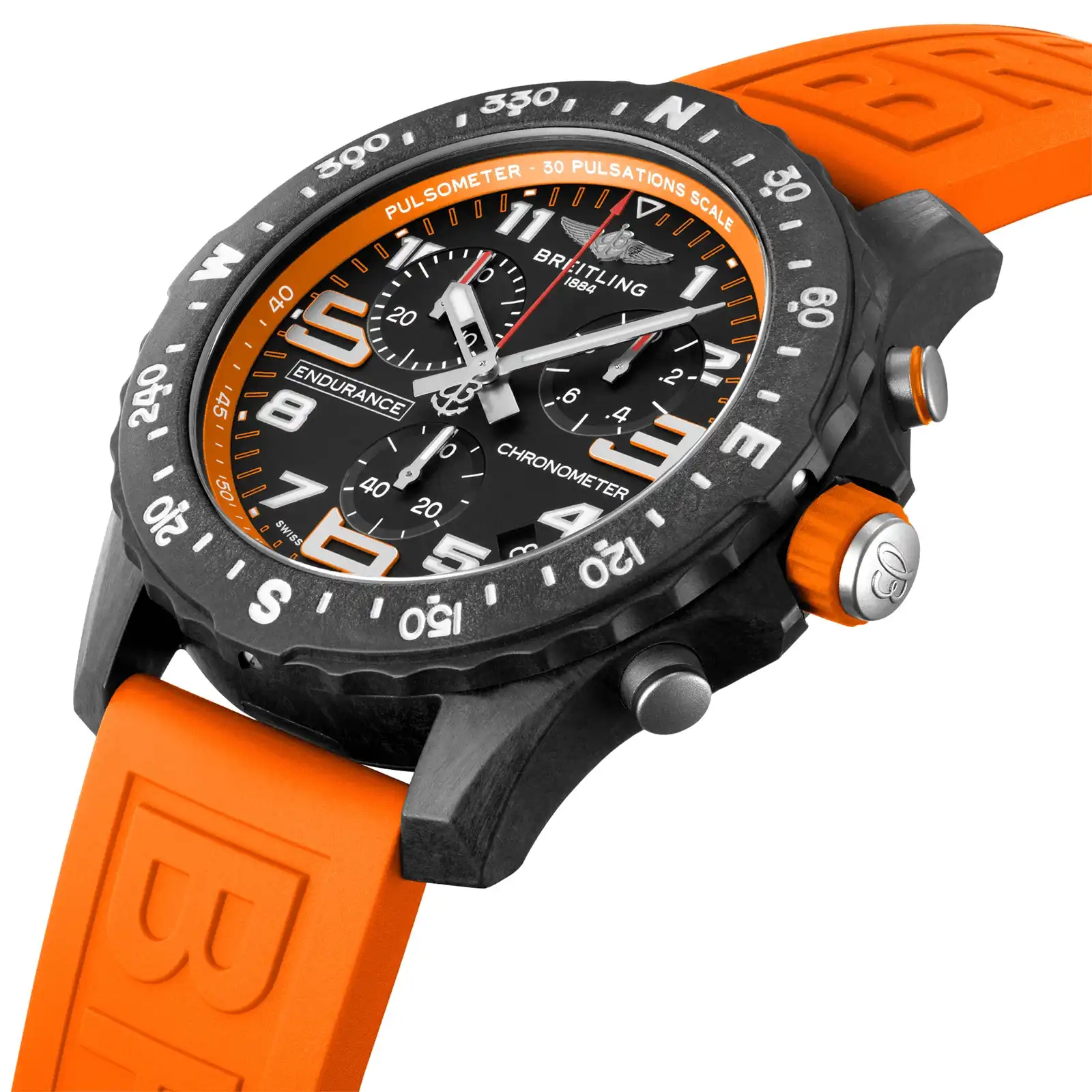 Replica Breitling Endurance Pro 44mm Orange Rubber Strap X82310A51B1S1 - Image 2