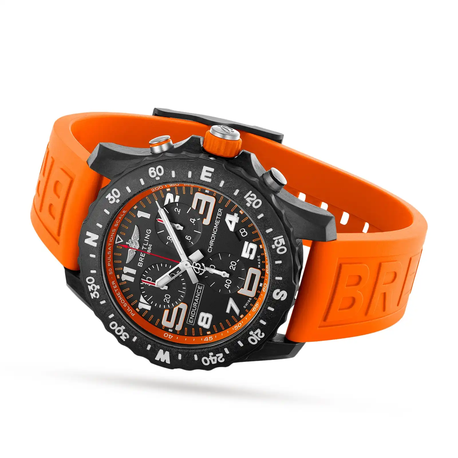 Replica Breitling Endurance Pro 44mm Orange Rubber Strap X82310A51B1S1 - Image 3