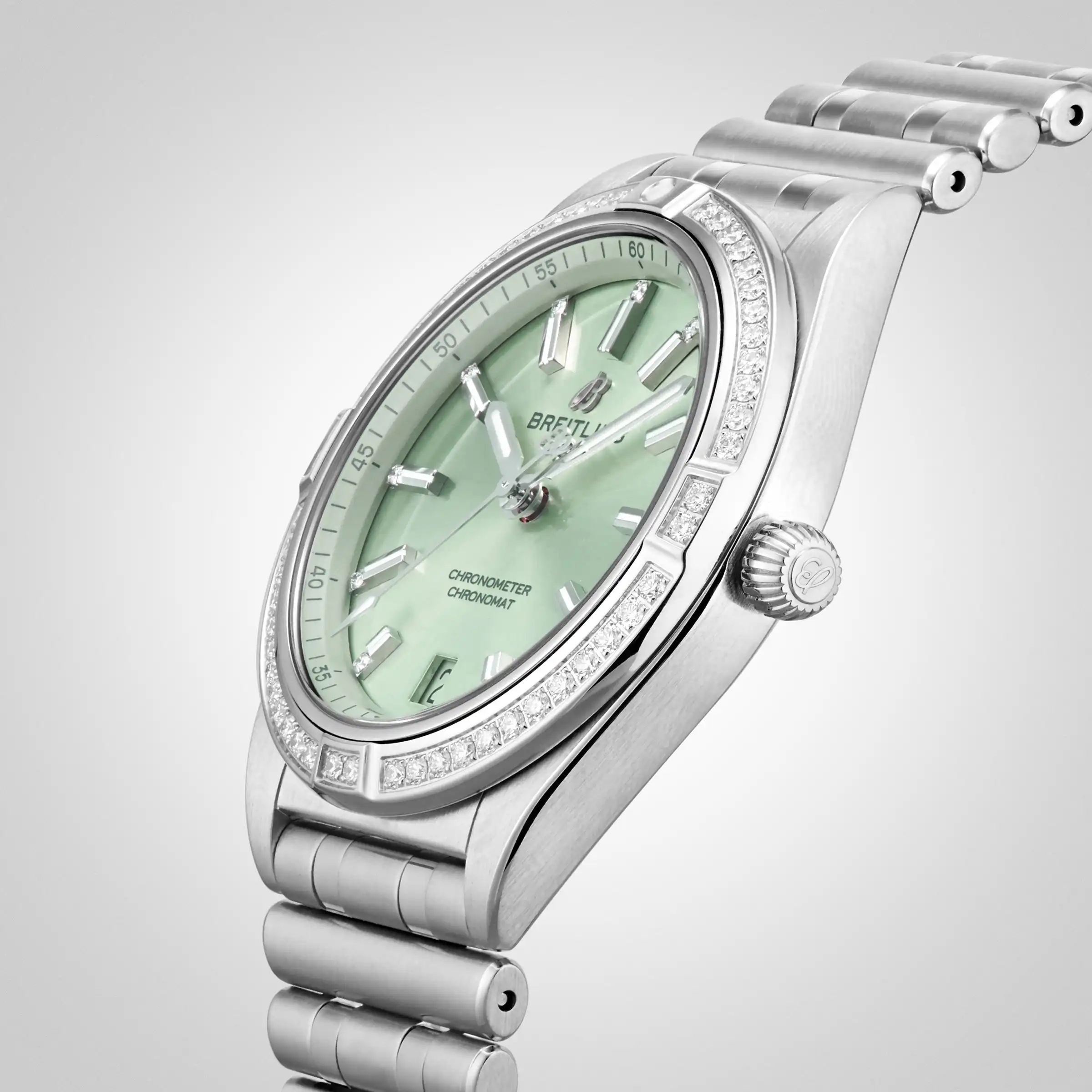 Replica Breitling Chronomat Automatic 36 – Mint Green A10380591L1A1 - Image 6
