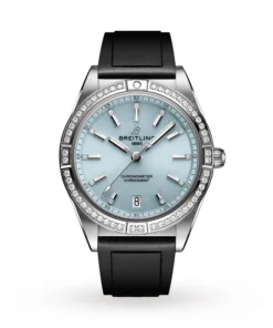 Replica Breitling Chronomat Automatic 36 Stainless Steel & 18k grey gold Rubber Strap – Ice Blue G10380591C1S1