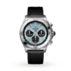 Replica Breitling Chronomat B01 42 Stainless Steel & platinum Rubber Strap – Ice Blue PB0134101C1S1