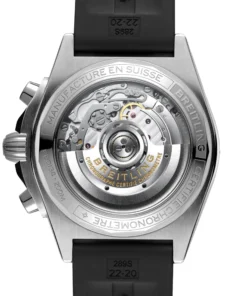 Alternative view of Replica Breitling Chronomat B01 42 Stainless Steel & platinum Rubber Strap – Ice Blue PB0134101C1S1