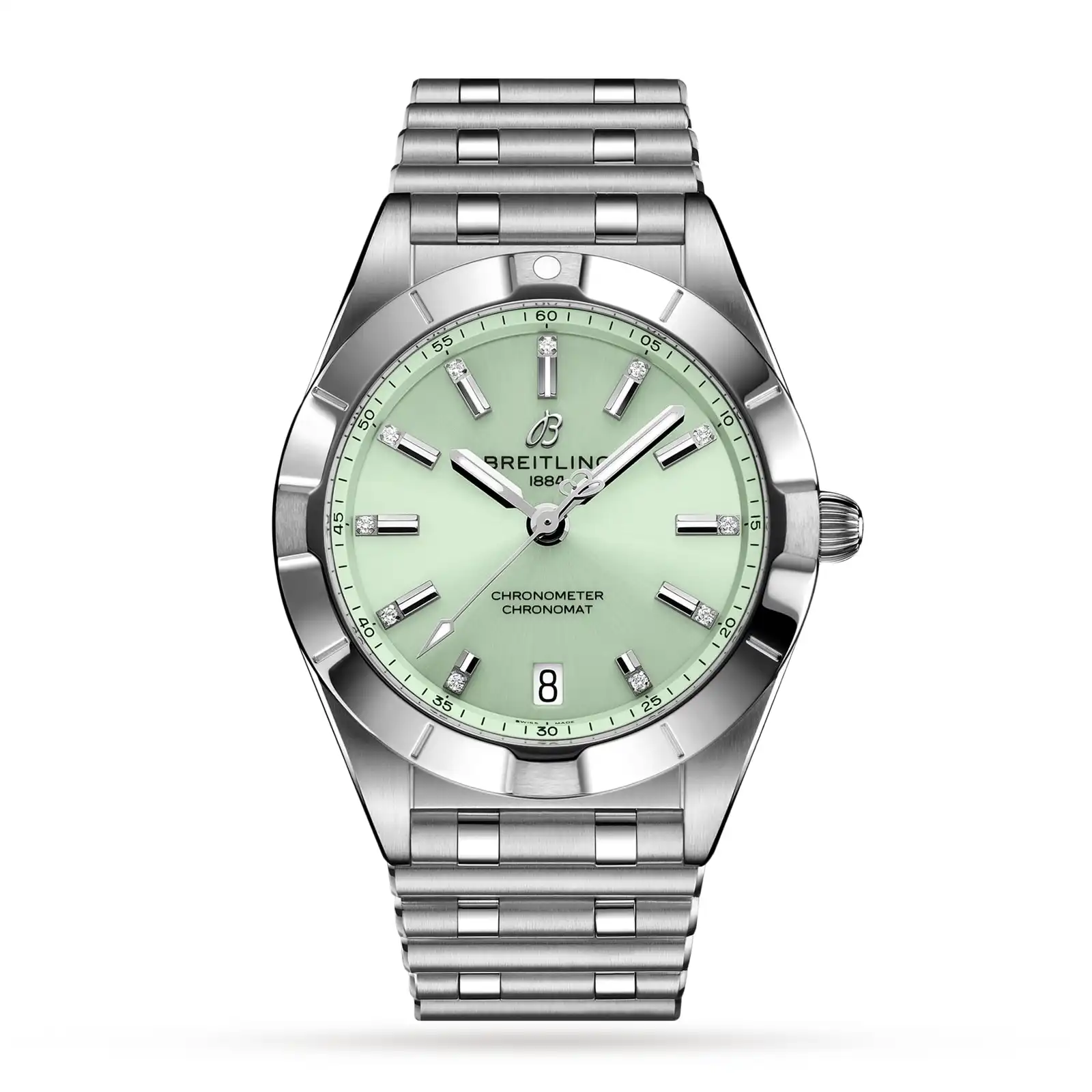 Replica Breitling Chronomat 32 Stainless Steel – Mint Green A77310101L1A1