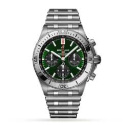 Replica Breitling Chronomat B01 42 Stainless Steel – Green AB0134101L1A1