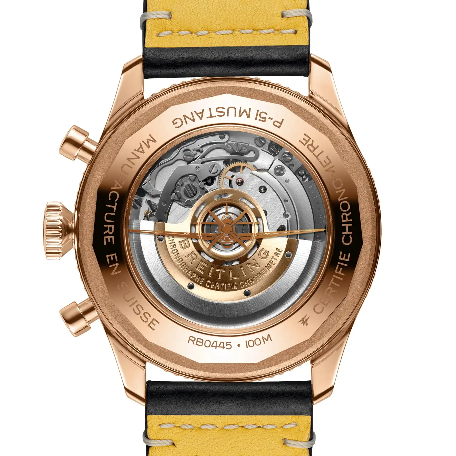 Replica Breitling Super AVI B04 Chronograph GMT 46 P-51 Mustang RB04451A1B1X1 - Image 4