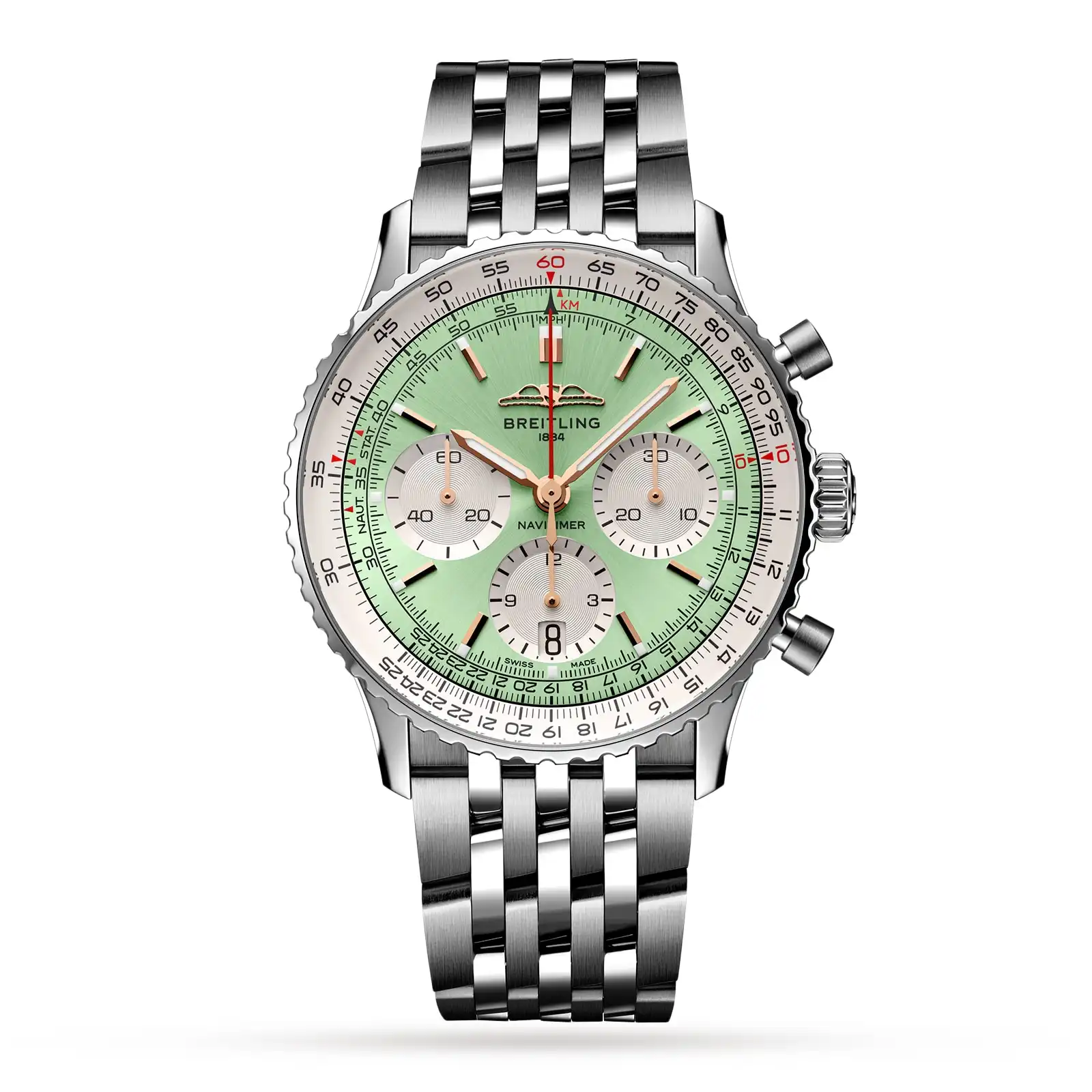 Replica Breitling Navitimer B01 Chronograph 41 Stainless Steel AB0139211L1A1