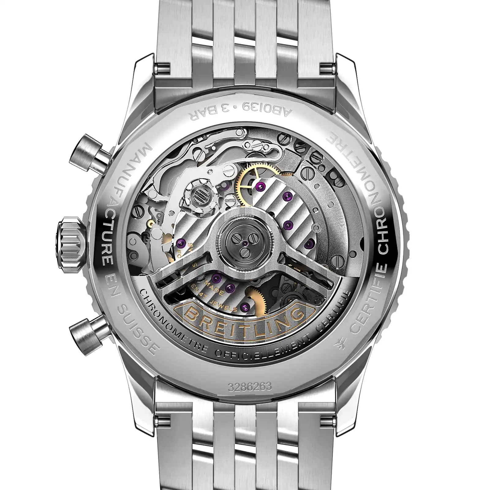 Replica Breitling Navitimer B01 Chronograph 41 Stainless Steel AB0139241C1A1 - Image 4