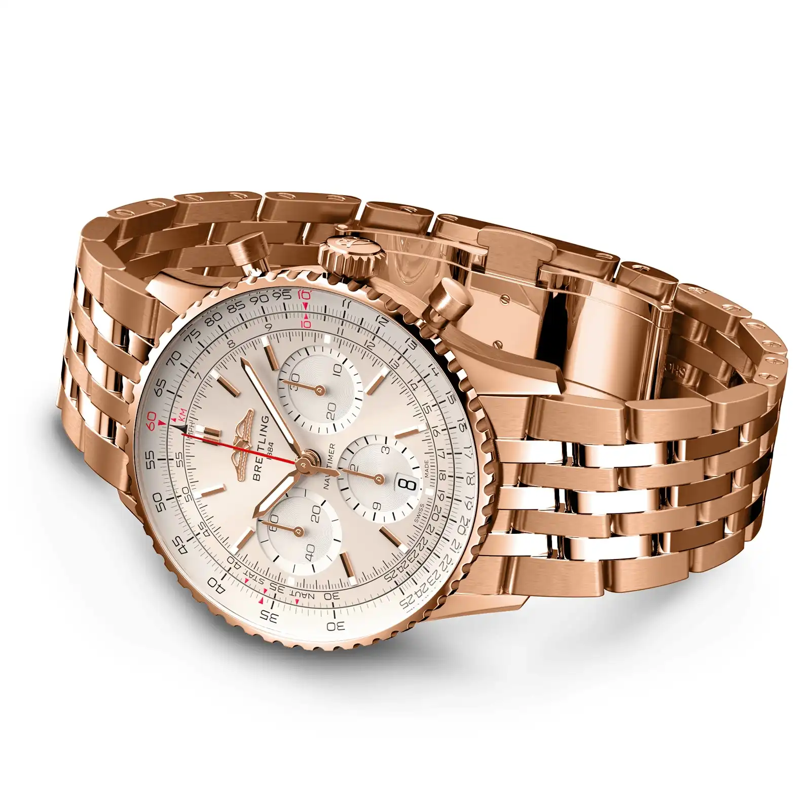 Replica Breitling Navitimer B01 Chronograph 41 18k Red Gold RB0139211G1R1 - Image 3
