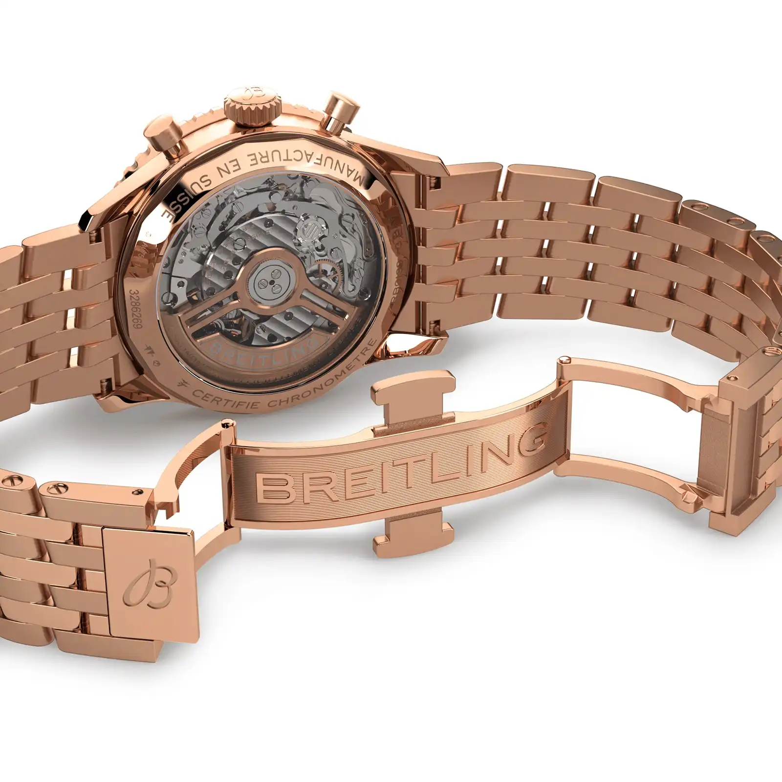 Replica Breitling Navitimer B01 Chronograph 41 18k Red Gold RB0139211G1R1 - Image 6