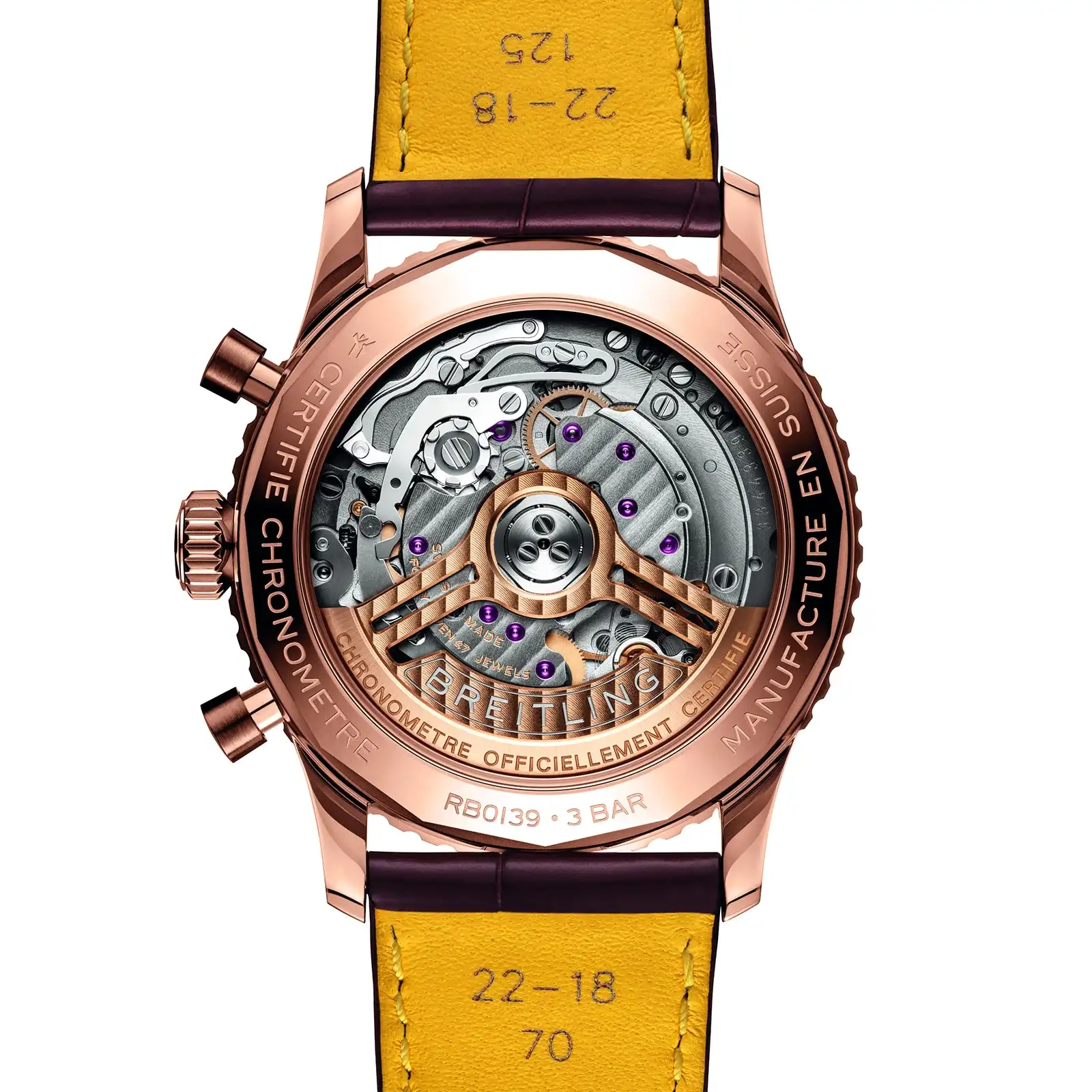 Replica Breitling Navitimer B01 Chronograph 41 18k Red Gold RB0139211G1P1 - Image 2