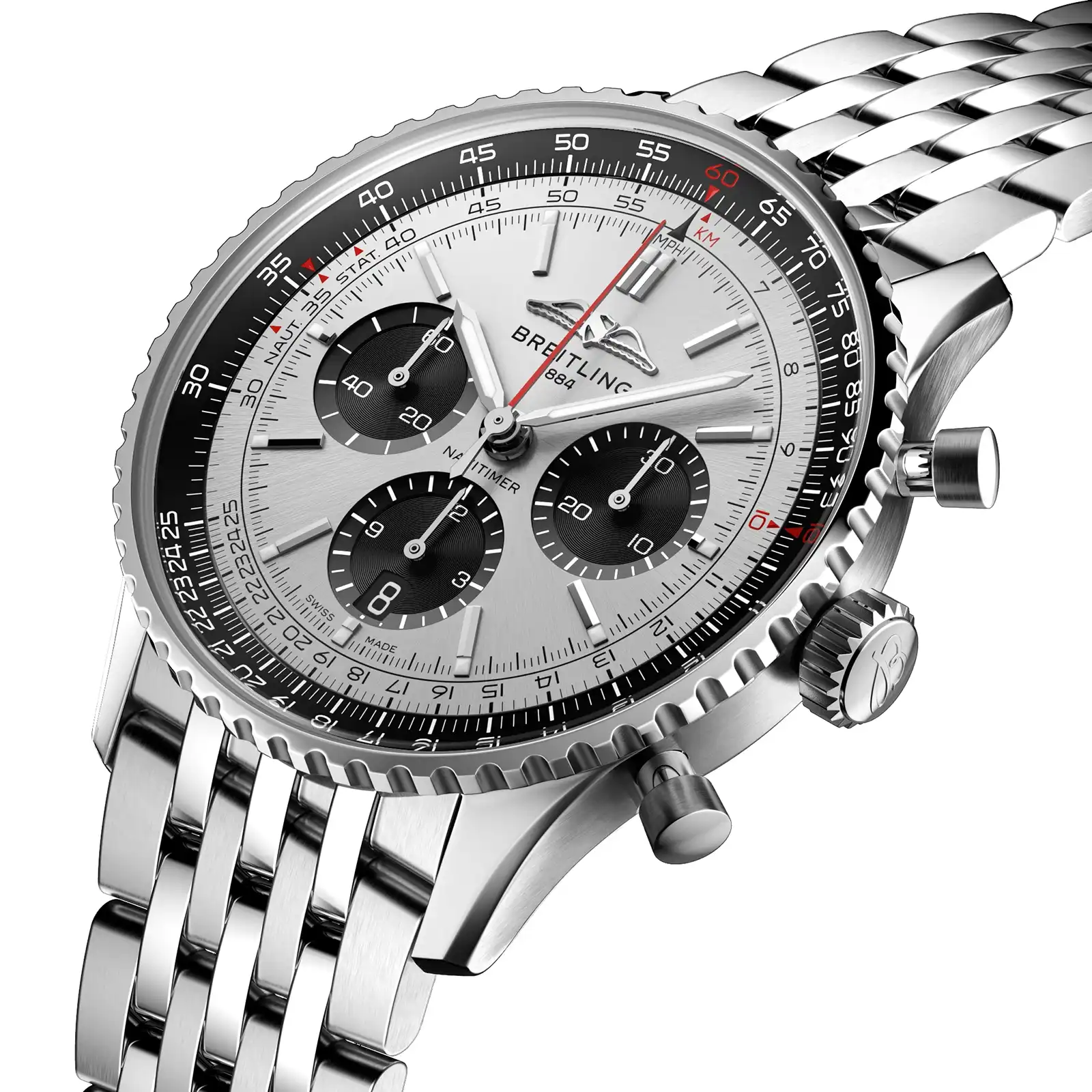 Replica Breitling Navitimer B01 Chronograph 43 Silver AB0138241G1A1 - Image 2