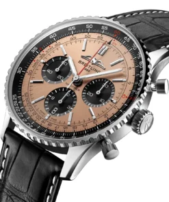 Alternative view of Replica Breitling Navitimer B01 Chronograph 43 Copper AB0138241K1P1