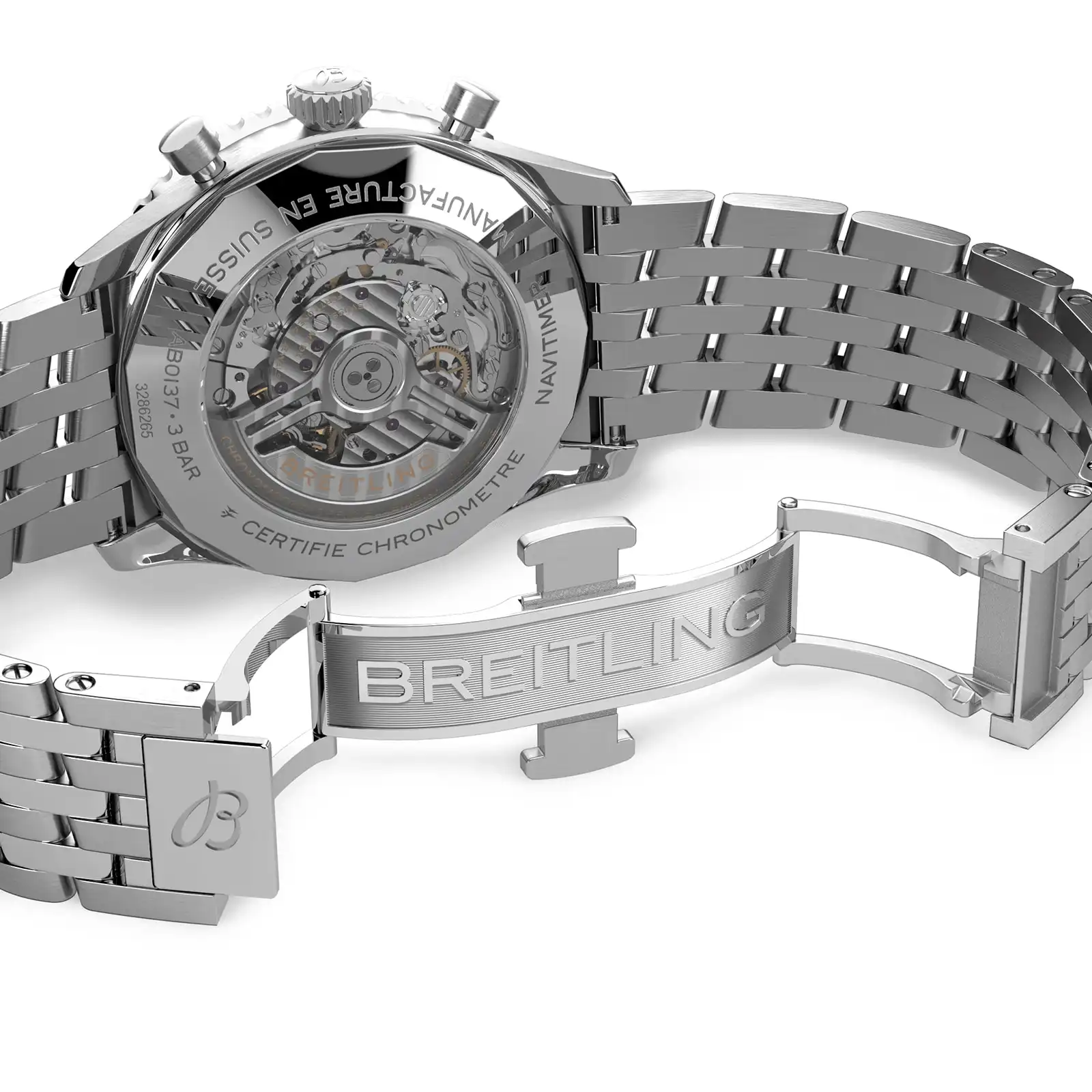 Replica Breitling Navitimer B01 Chronograph 46 Stainless Steel AB0137211C1A1 - Image 6