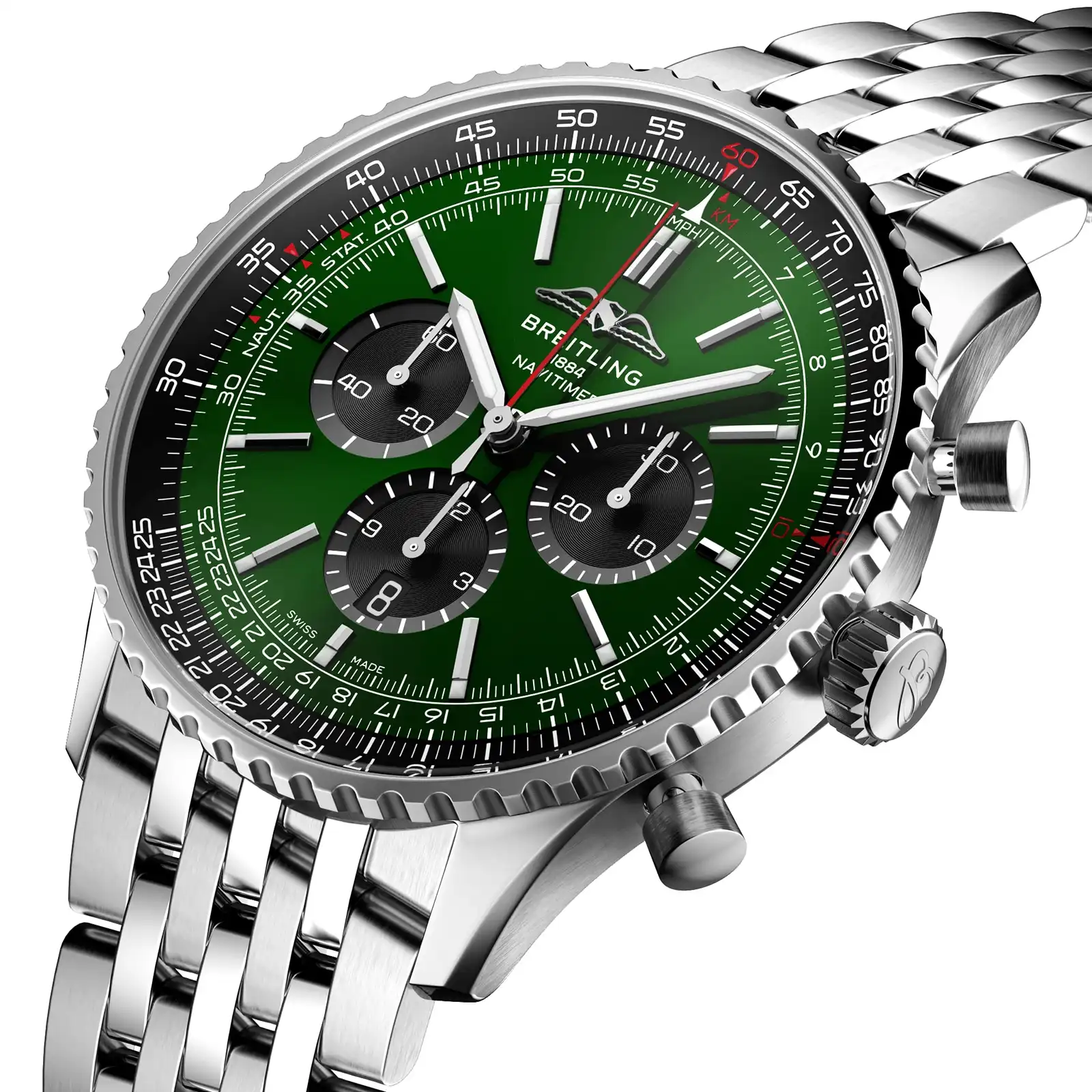Replica Breitling Navitimer B01 Chronograph 46 Stainless Steel AB0137241L1A1 - Image 2
