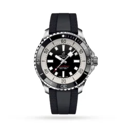 Replica Breitling Superocean Automatic 44 Stainless Steel Rubber Strap A17376211B1S1