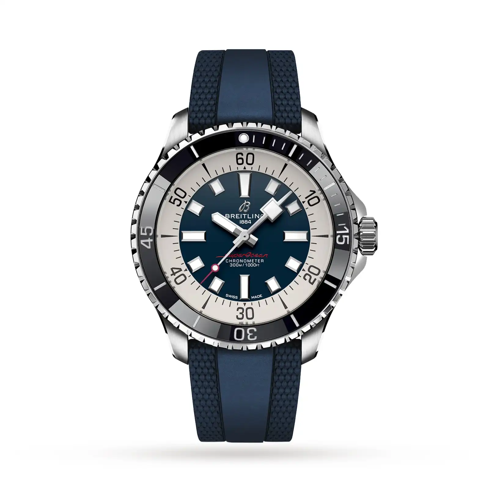 Replica Breitling Superocean Automatic 44 Stainless Steel Rubber Strap A17376211C1S1