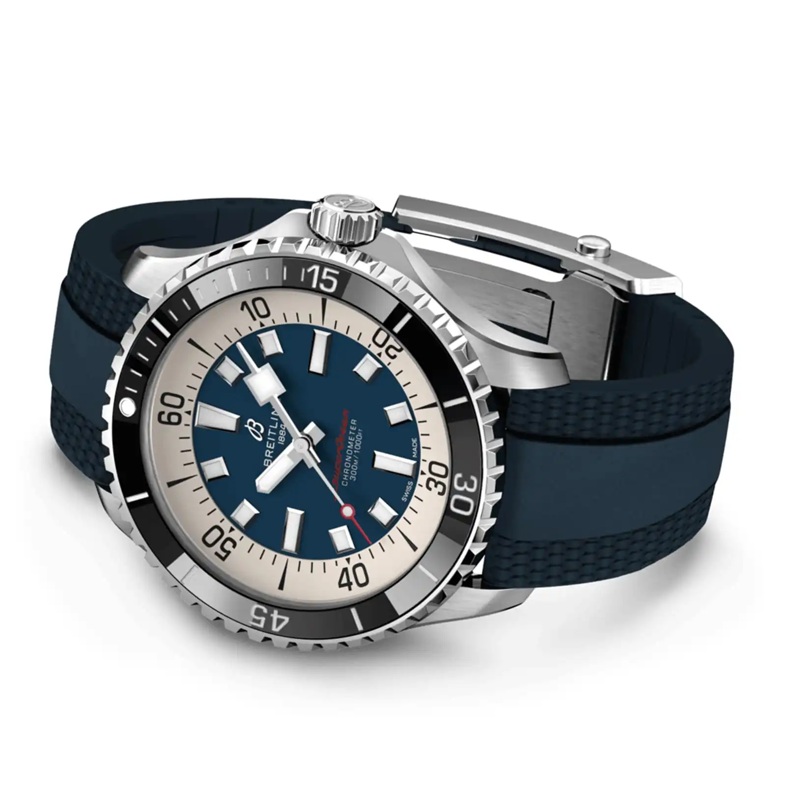 Replica Breitling Superocean Automatic 44 Stainless Steel Rubber Strap A17376211C1S1 - Image 4